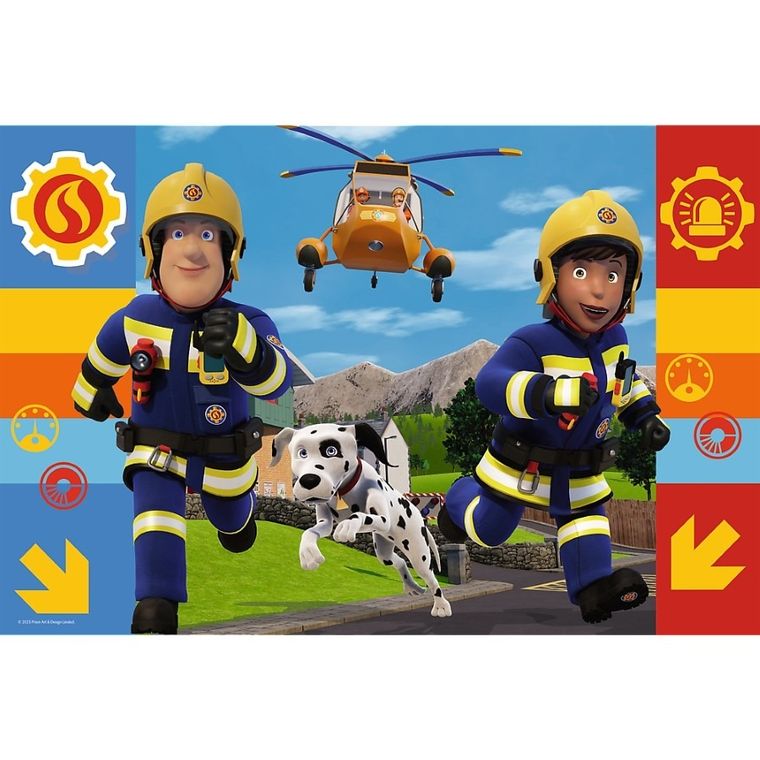 Trefl, Pompierul Sam, puzzle, 100 piese