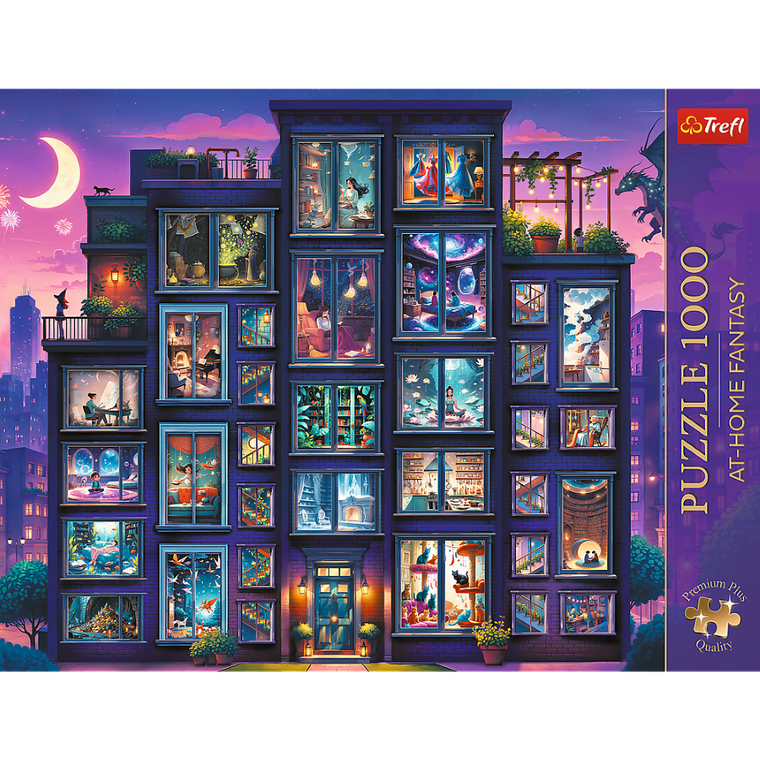 Trefl, Premium Plus, At Home Fantasy, Night Full of Stories, puzzle, 1000 piese