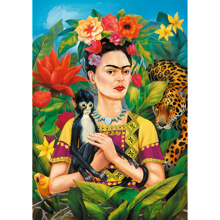 Trefl, Premium Plus, Frida Kahlo, puzzle, 1000 piese