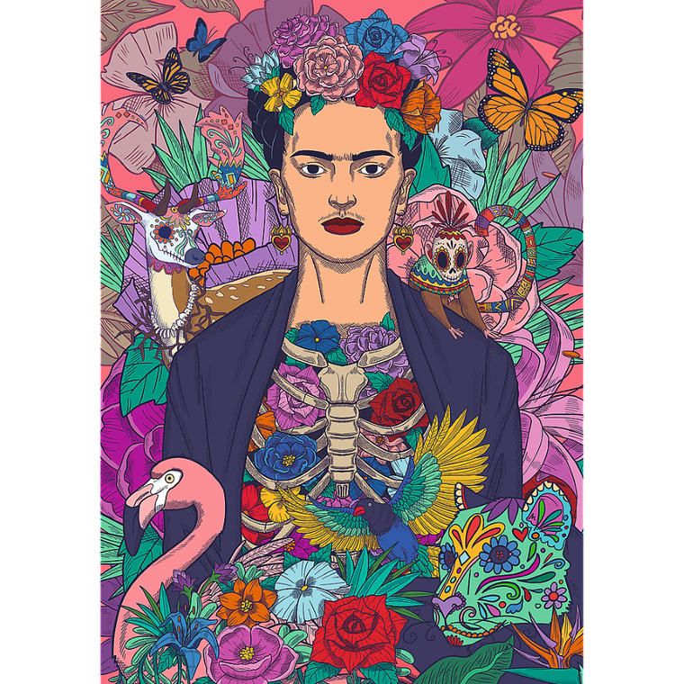 Trefl, Premium Plus, Frida Kahlo, puzzle, 1000 piese