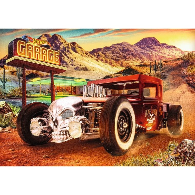 Trefl, Premium Plus, Hot Wheels, Bone Shaker, puzzle, 1000 piese