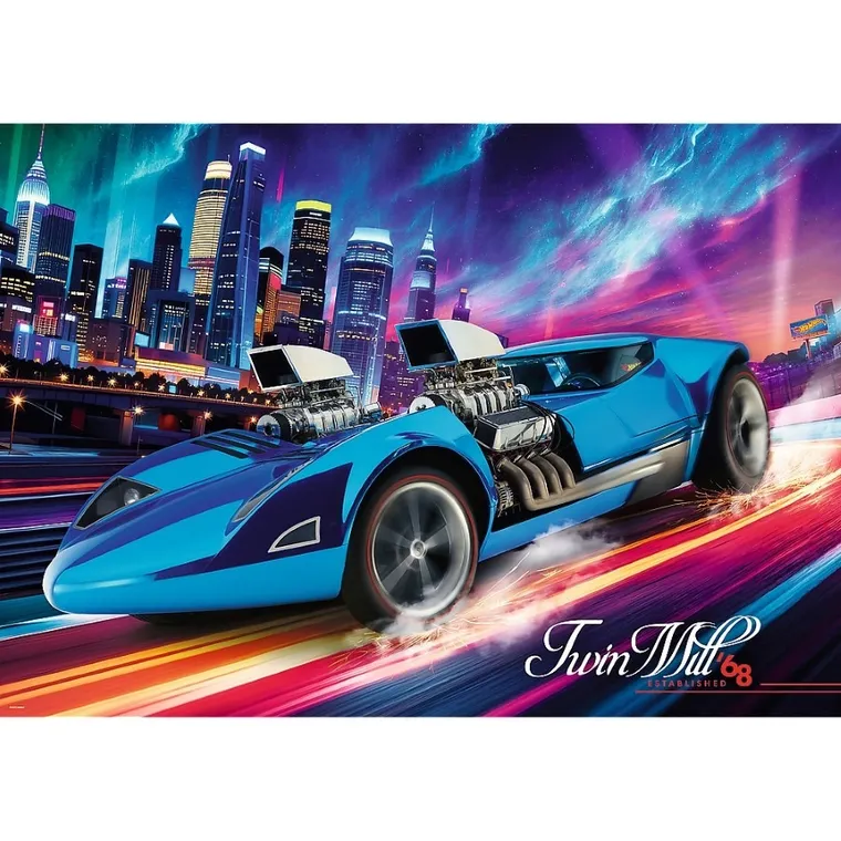 Trefl, Premium Plus, Hot Wheels, Twin Mill, puzzle, 1000 piese