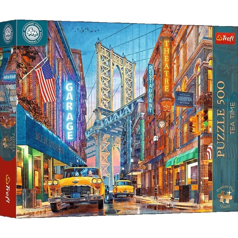 Trefl, Premium Plus, Tea Time, Brooklyn Bridge, puzzle, 500 piese