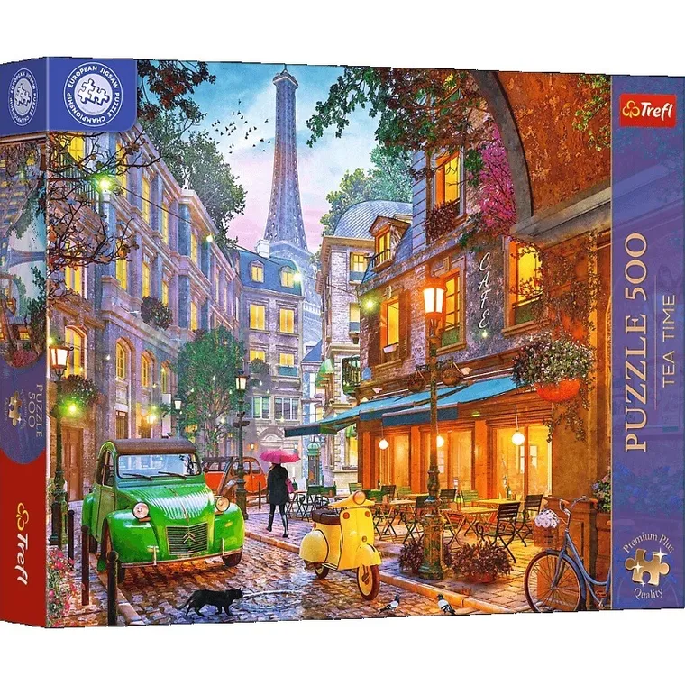 Trefl, Premium Plus, Tea Time, Paris Street, puzzle, 500 piese