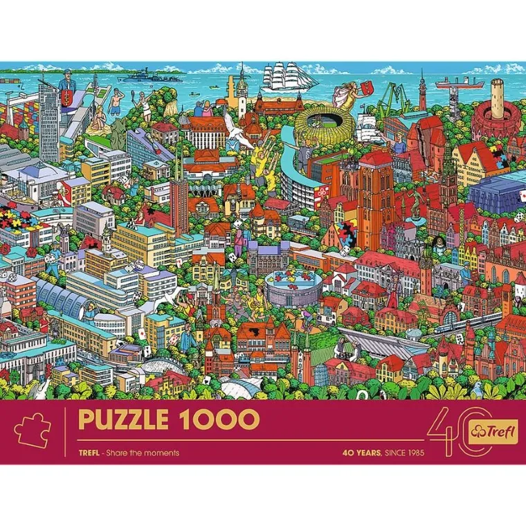 Trefl, Premium Plus, Trójmiasto - 40 years of Trefl, puzzle, 1000 piese