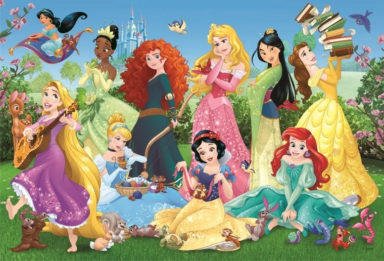 Trefl, Printese Disney, Printese fermecatoare, puzzle, 100 piese