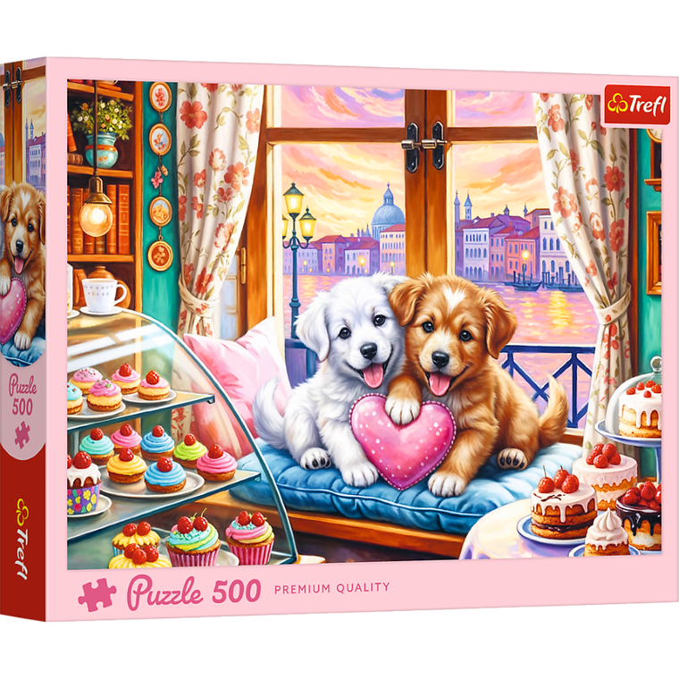 Trefl, Puppy Love, puzzle, 500 piese
