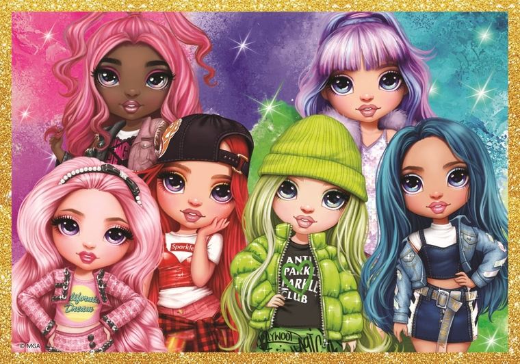 Trefl, Rainbow High, puzzle 10in1, 329 piese
