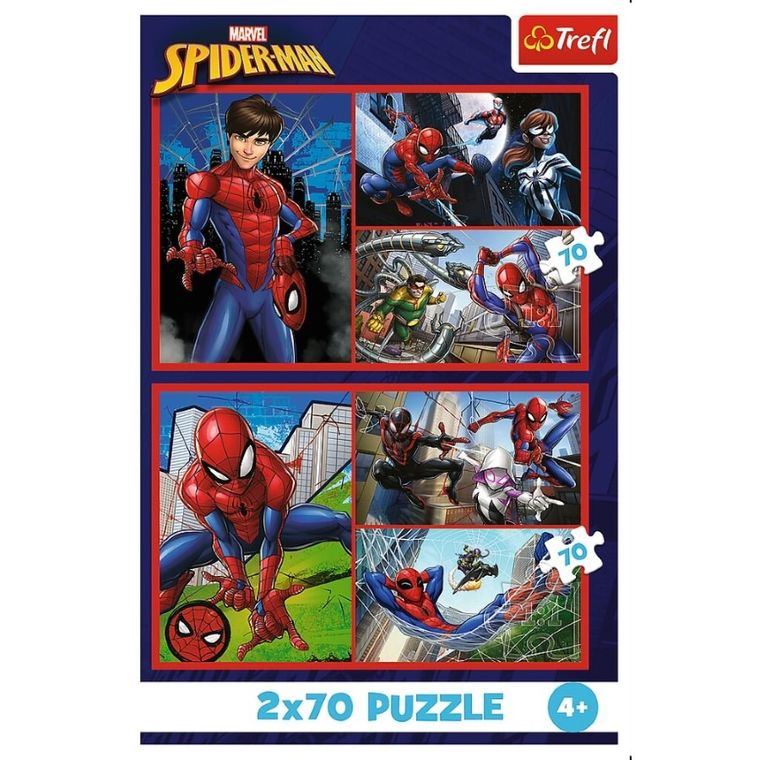 Trefl, Spider-Man, puzzle, 2-70 piese