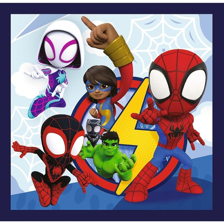 Trefl, Spidey si Prietenii sai fantastici, puzzle 3in1, 106 piese