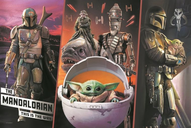 Trefl, Star Wars Mandalorian, Baby Yoda secret, puzzle, 300 piese