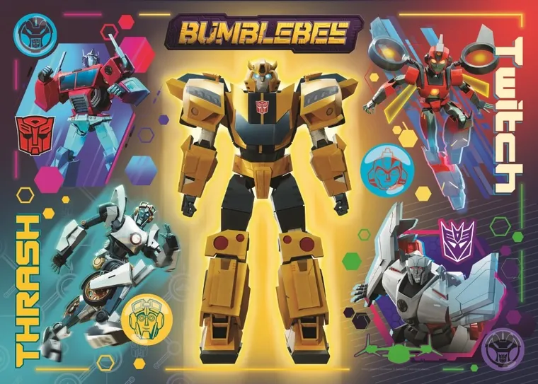 Trefl, Transformers EarthSpark, puzzle, 200 piese