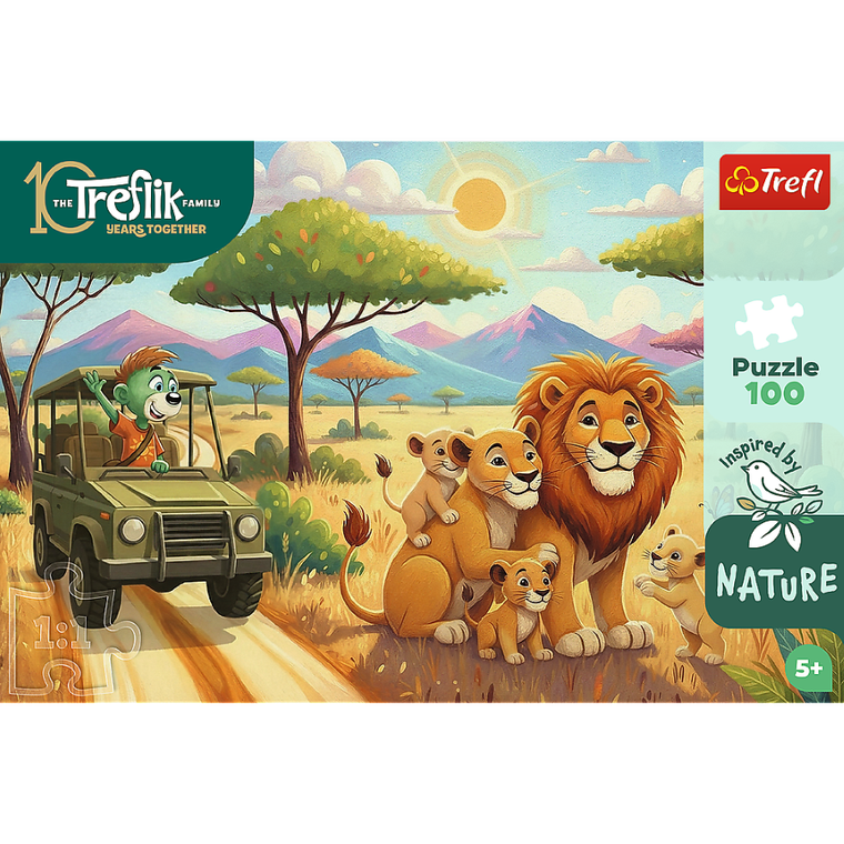 Trefl, Trefliks, Inspired By Nature, Lei, puzzle, 100 piese