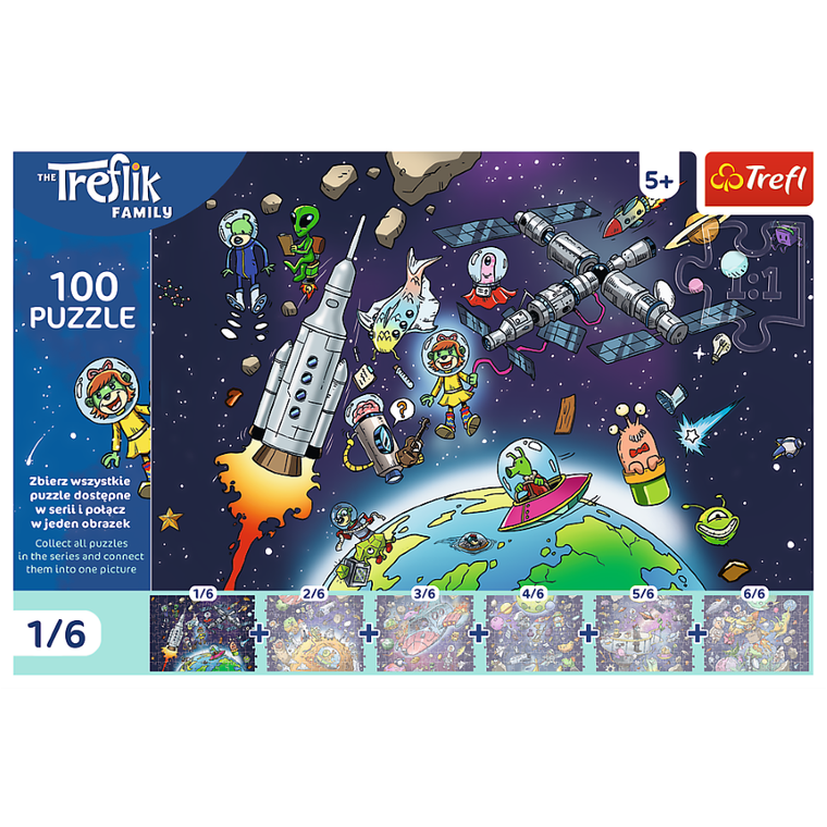 Trefl, Trefliks, puzzle, 100 piese