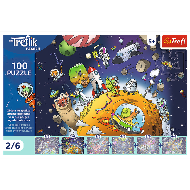 Trefl, Trefliks, puzzle, 100 piese