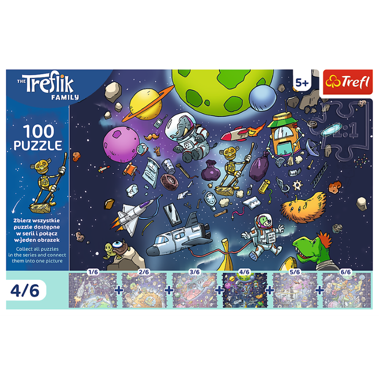 Trefl, Trefliks, puzzle, 100 piese