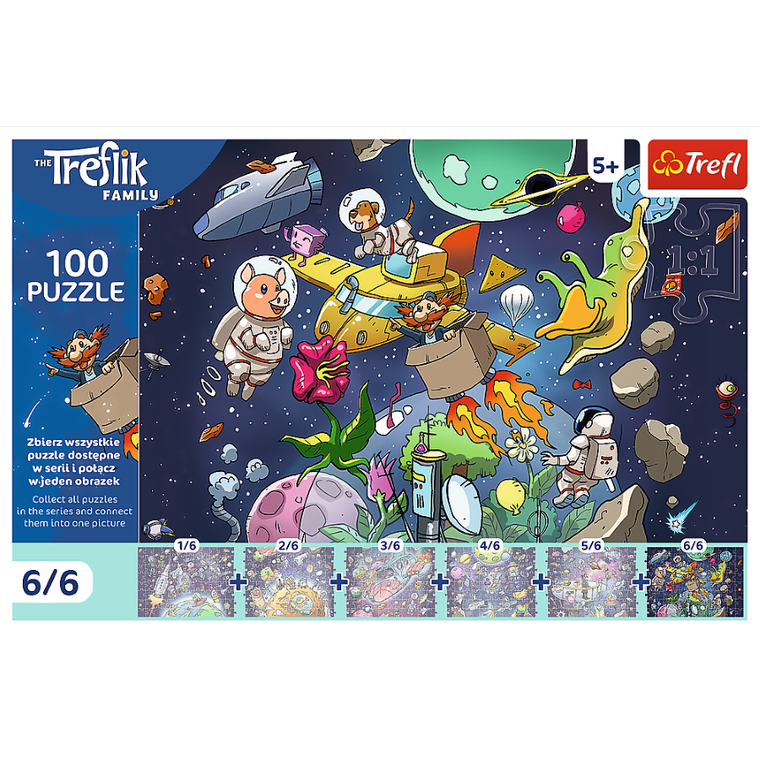Trefl, Trefliks, puzzle, 100 piese