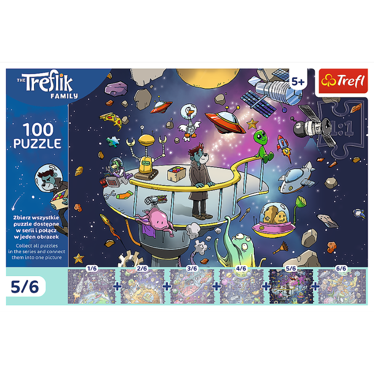 Trefl, Trefliks, puzzle, 100 piese