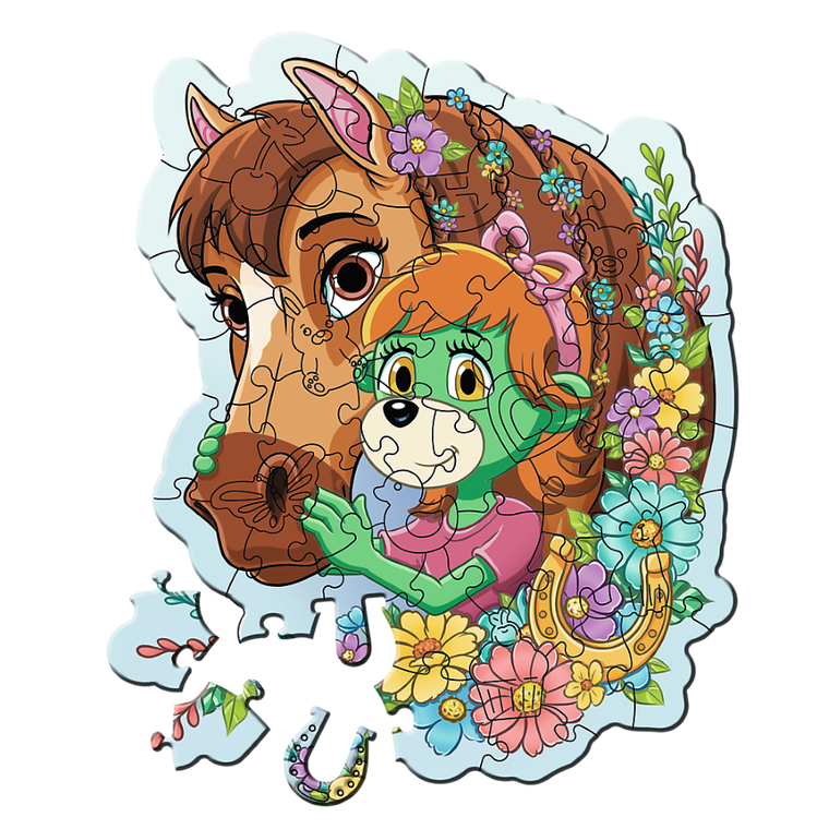 Trefl, Trefliks, puzzle din lemn, 50 piese