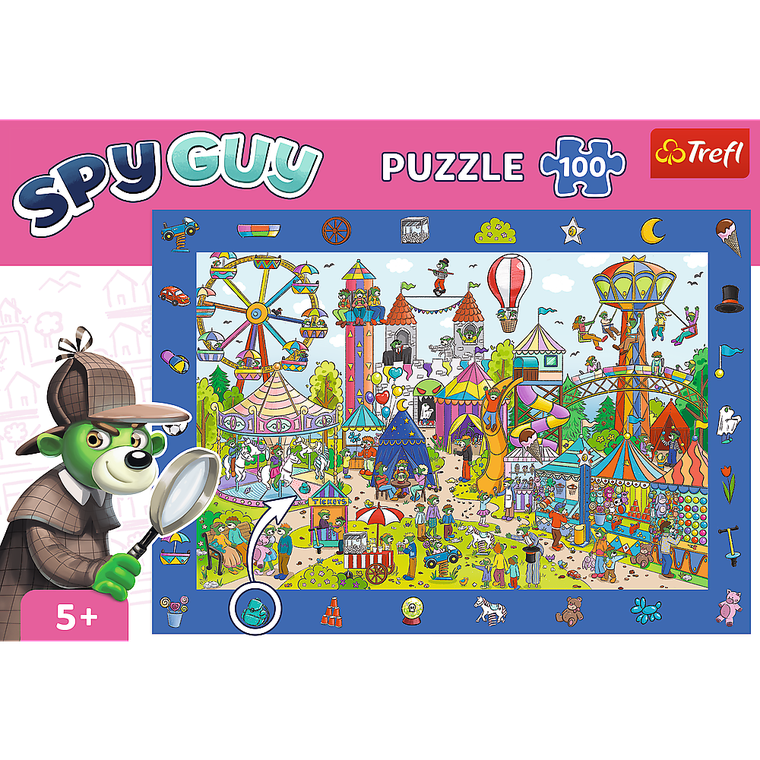 Trefl, Trefliks, Spy Guy, Amusement Park, puzzle, 100 piese