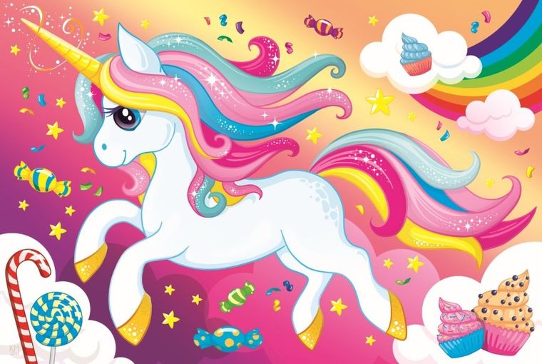 Trefl, Unicorn frumos, puzzle, 100 piese