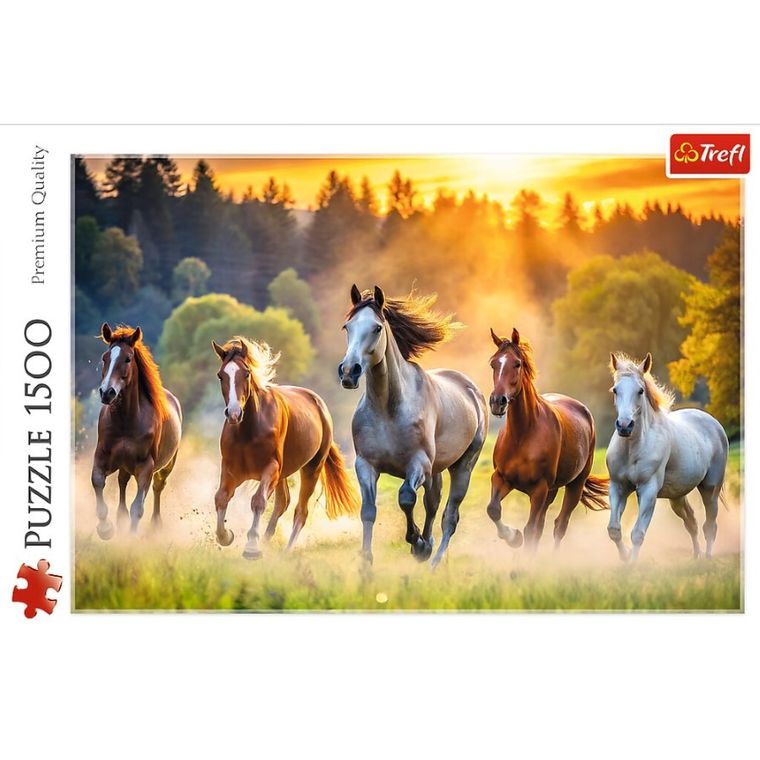 Trefl, Wild Horses, puzzle, 1500 piese