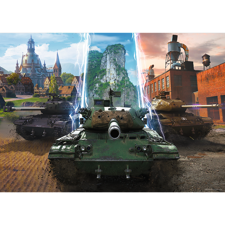Trefl, World of Tanks, Time for Action, puzzle, 500 piese