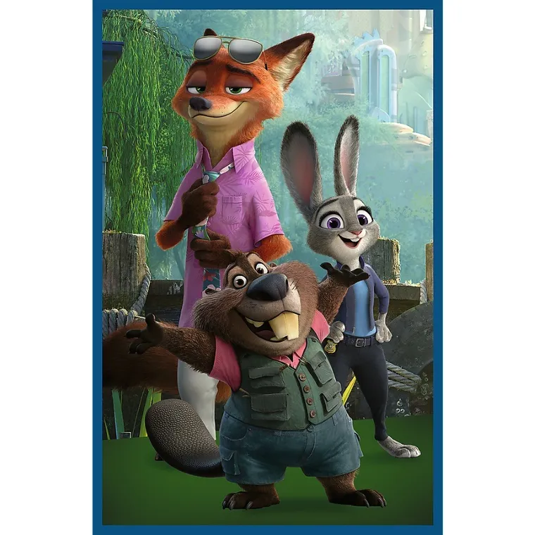 Trefl, Zootopia, puzzle, 3-80 piese