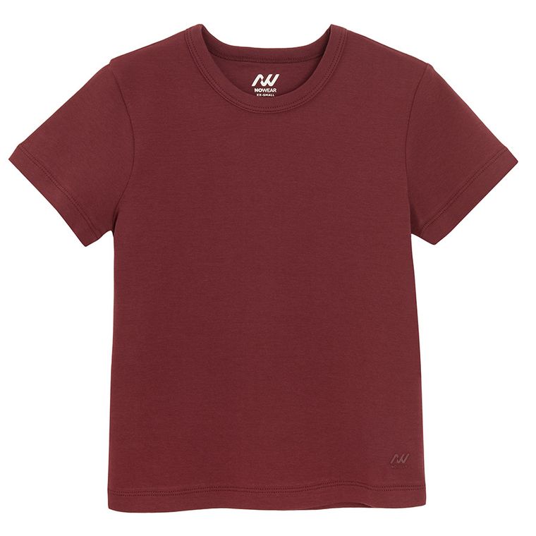 Tricou din bumbac cu croiala scurta NOWEAR