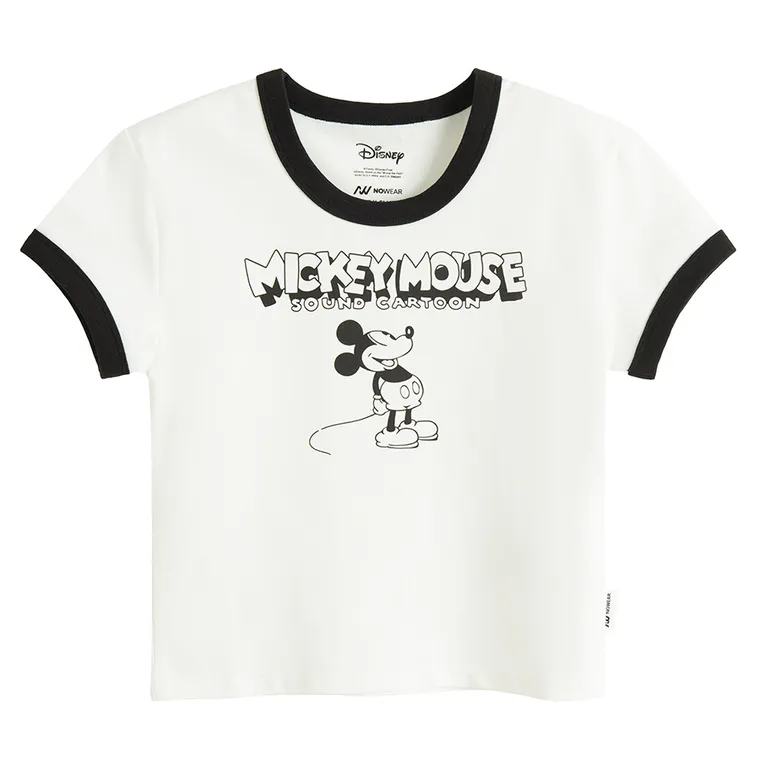 Tricou mulat cu imprimeu Mickey Mouse NOWEAR