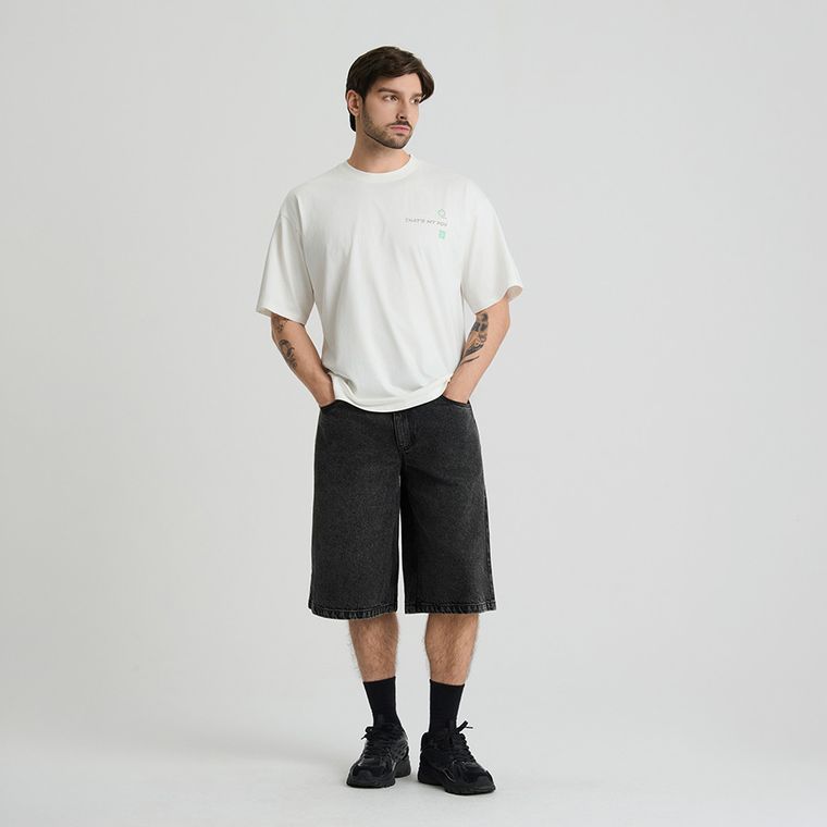 Tricou oversize cu imprimeu pe spate NOWEAR