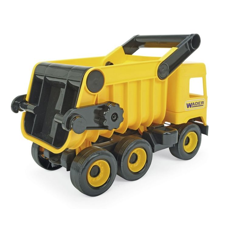 Wader, Middle Truck, basculanta, vehicul, galben, 38 cm