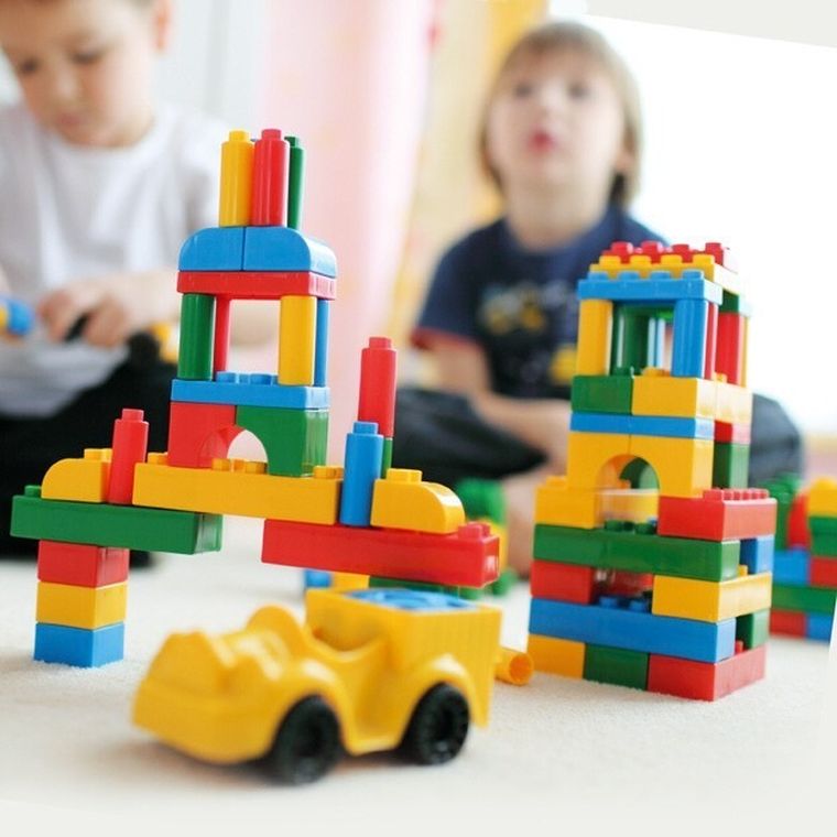 Wader, Mini Blocks, cuburi in galetusa, 134 elemente