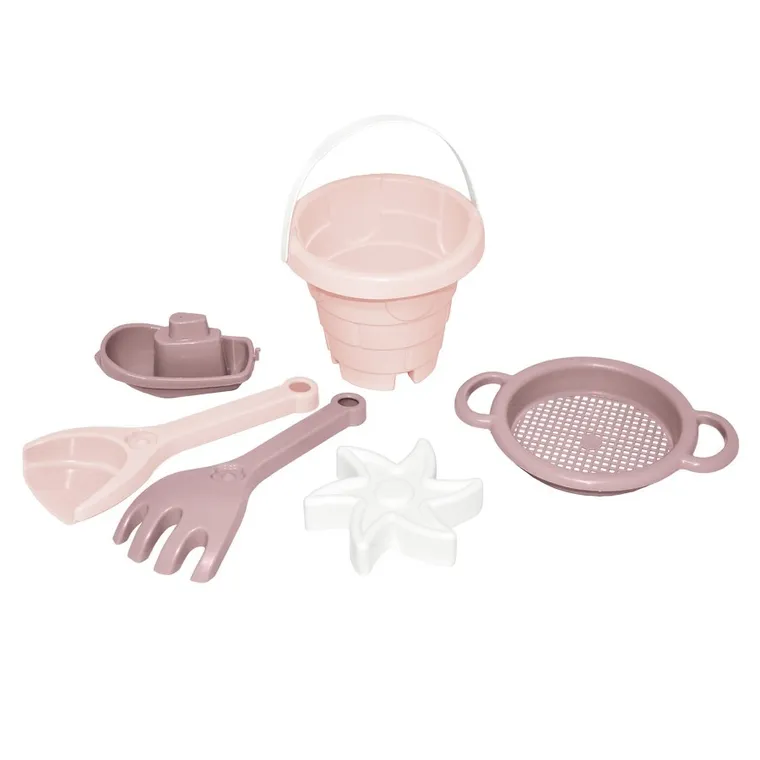 Wader, set de nisip, castel, Vata de zahar trandafirie