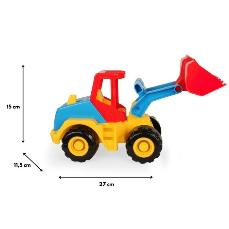 Wader, Tech Truck, Buldoexcavator, vehicul, 27 cm