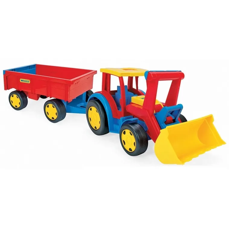 Wader, Tractor Gigant, tractor cu cupa si remorca, vehicul