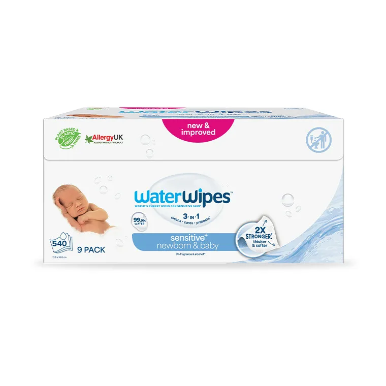 WaterWipes, BIO, servetele umede cu apa, 9-60 buc.