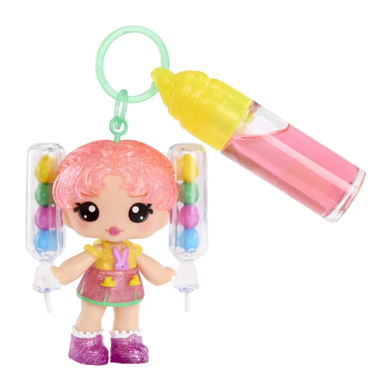 Yummiland, Lip Gloss Doll, Rainbow, mini papusa + luciu de buze DIY