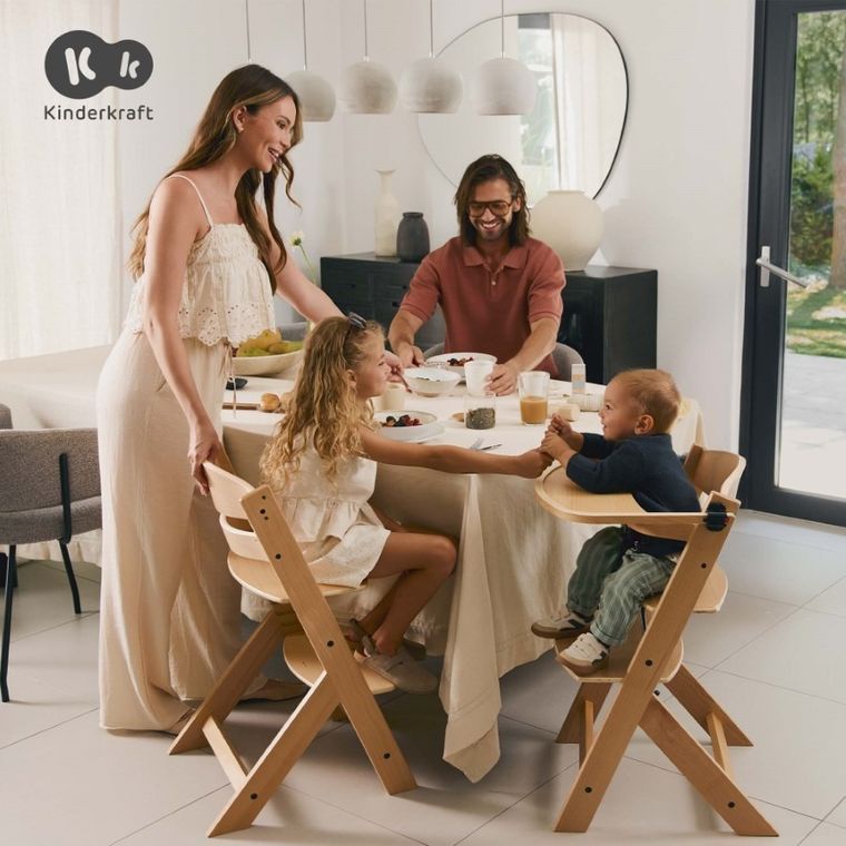 Kinderkraft, Enock, scaun de masa, Brown