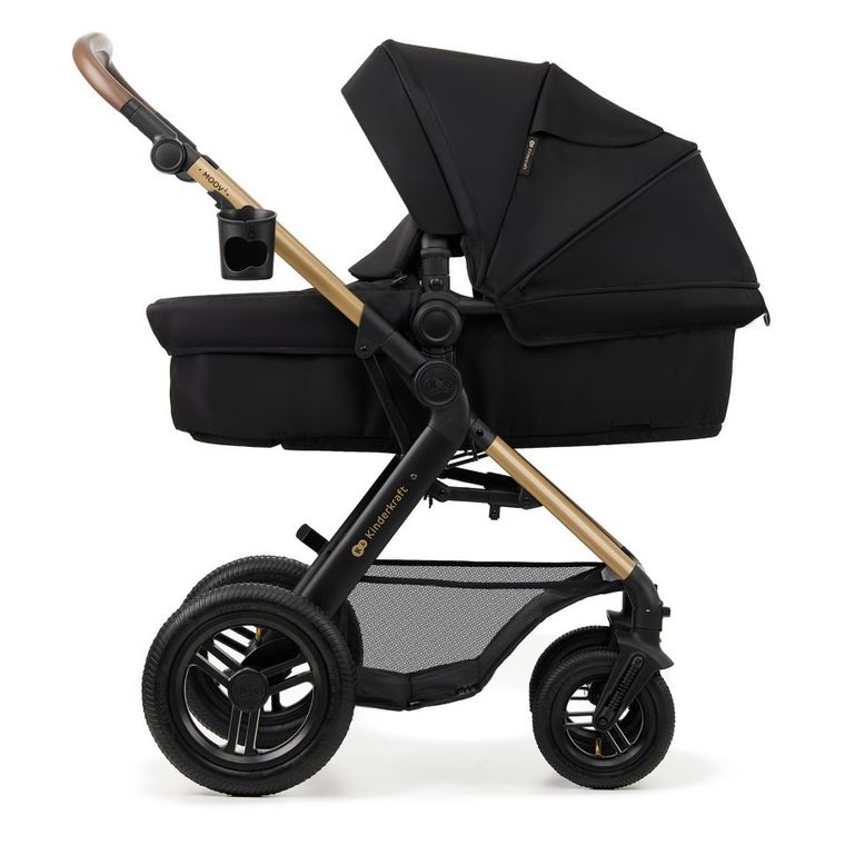 Kinderkraft, Moov 2 Air, carucior multifunctional 3in1, Pure Black