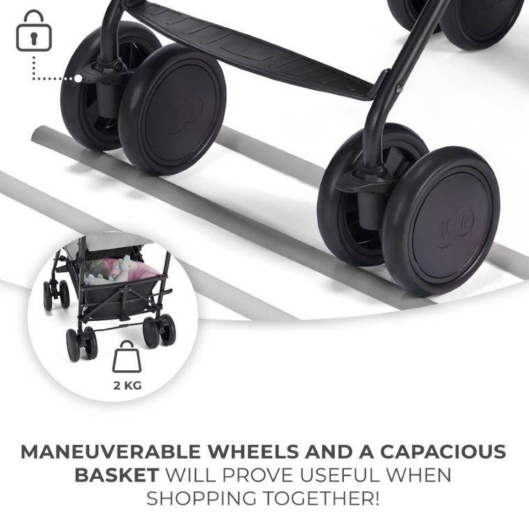 Kinderkraft, Siesta, carucior umbrela, gri