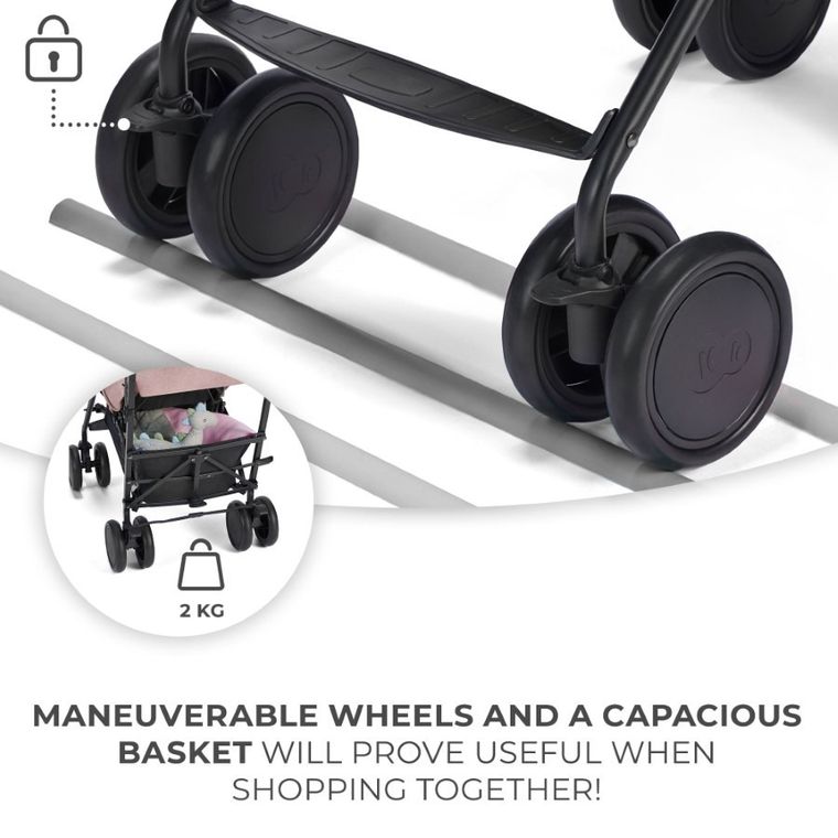 Kinderkraft, Siesta, carucior umbrela, roz