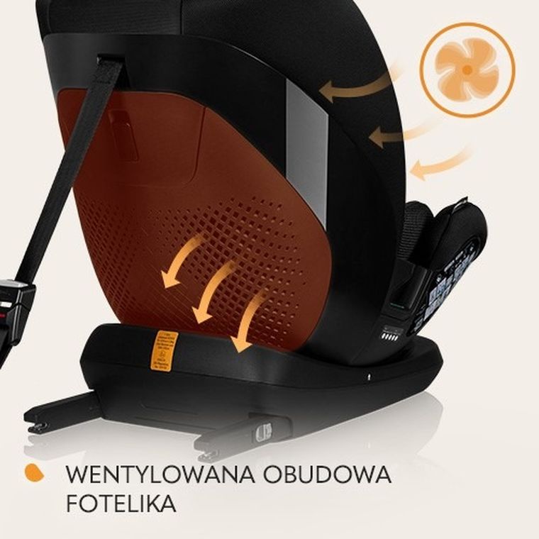 Lionelo, Lavender I-Size, scaun auto, Black Carbon, 76-150 cm