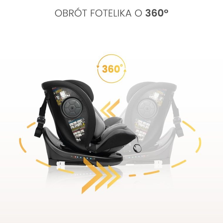 Caretero, Mokki i-Size, scaun auto, 40-150 cm, Dirty Pink