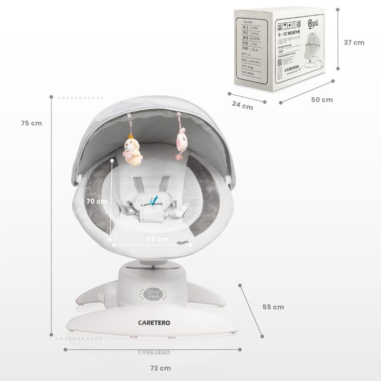 Caretero, Opti, balansoar, beige