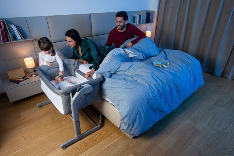 Chicco, Co-Sleeping Next2me, Magic Evo, patut atasabil, Grey Mist