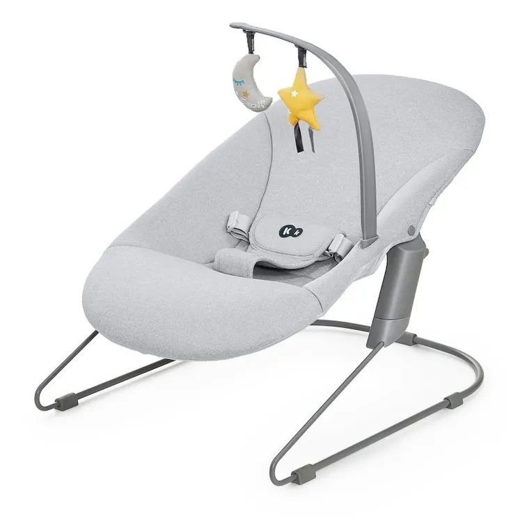 Kinderkraft, scaun de masa Enock + sezlongul Calmee, Grey