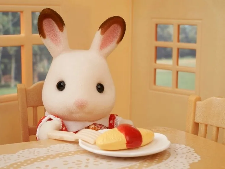 Sylvanian Families, Casa rustica primitoare, set de inceput cu figurina, 5242/5303