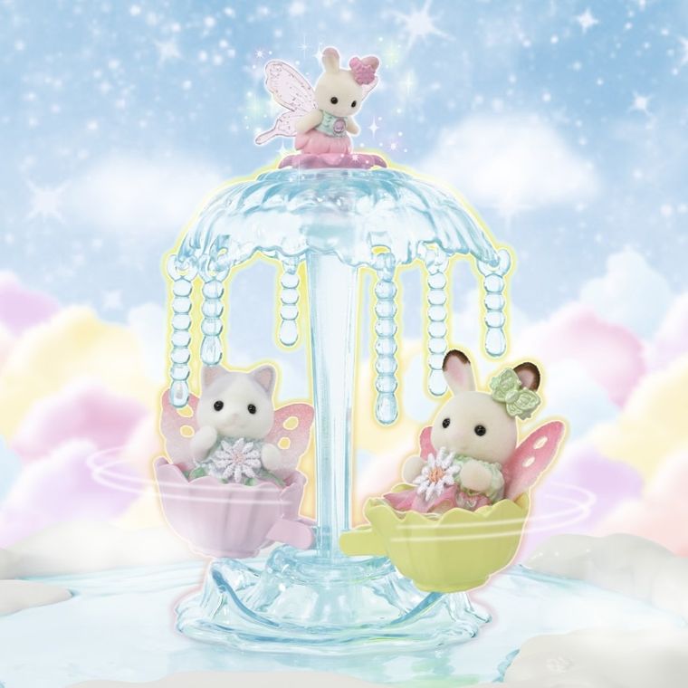 Sylvanian Families, Skytop Fairy Castle, set de joaca cu figurine, 5815
