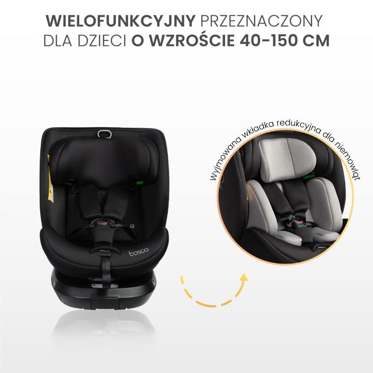 Caretero, Bosco I-Size, scaun auto, blue, 40-150 cm